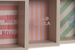 DKD Home Decor Hucha Bella Vita Urban Multicolor 8 x 18 x 13 cm (6 Unidades)