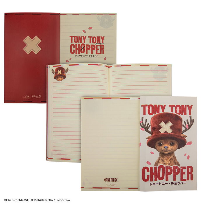 Cinereplicas Libreta Oficial One Piece Netflix, Tony Tony Chopper, Merchandising Colección, 120 Páginas, 14.8 x 21 cm