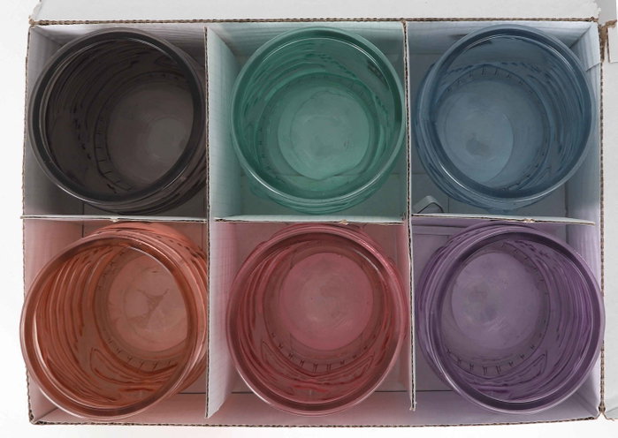 La Mediterranea Vaso Bajo Tiki 500 ml Colores (24 Unidades)