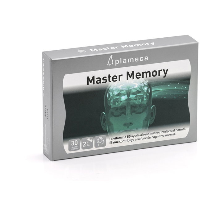 Plameca Master Memory 30 cápsulas complemento memoria con ginkgo biloba y curcumina Plameca Master Memory 30 cápsulas complemento memoria con ginkgo biloba y curcumina