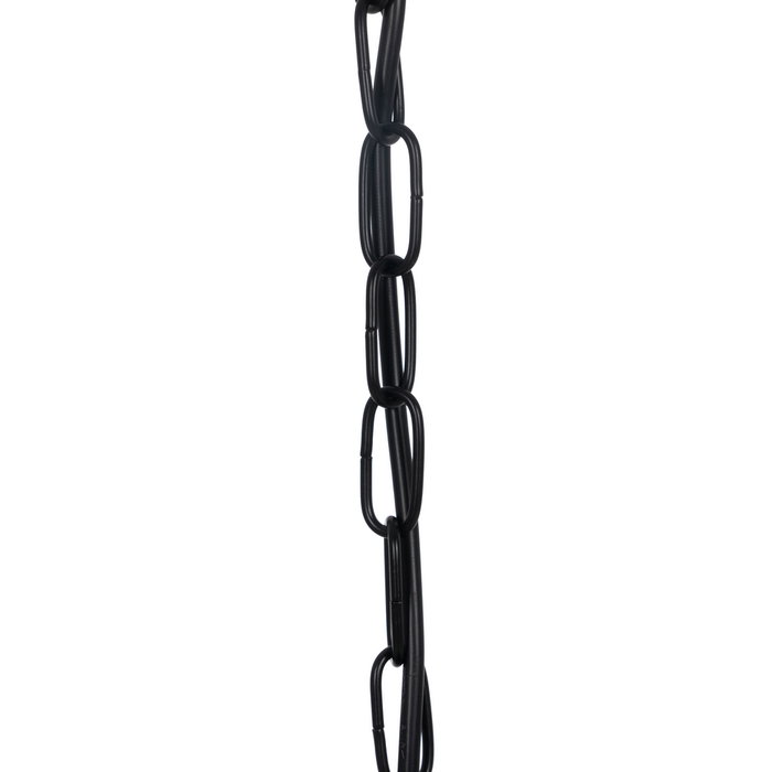 Lámpara Techo Negro Metal / Cristal 35 X 35 X 72 cm