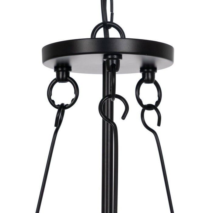 Ixia Lámpara de Techo Negro en Metal y Cristal 35 x 35 x 72 cm Ixia Lámpara de Techo Negro en Metal y Cristal 35 x 35 x 72 cm