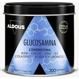 ALDOUS BIO Glucosamina, Condroitina, MSM, Colágeno, Ácido Hialurónico