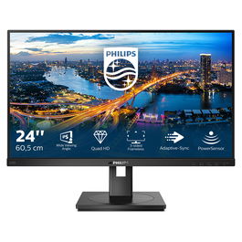 Philips 245B1 - Monitor 24" (61cm) QHD IPS 2560x1440, 75Hz, 4ms, 16:9, Pivot, HDMI, DVI, DP, Altavoces, Negro