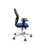 PIQUERAS Y CRESPO Silla de oficina Jorquera con mecanismo Sincro/Traslack Azul y Gris