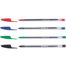 Molin Bolígrafo Basic Cristal Ball Point Pen, punta acero inoxidable 0.5mm, tinta aceite secado rápido, escritura extrafina y homogénea, set de 50 unidades, color verde (Set de 50)