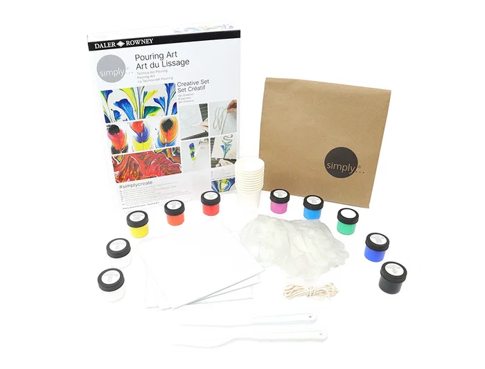 Daler rowney Set de pintura Simply Creativo Pouring para Arte y Manualidades