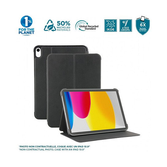 Mobilis RE.LIFE para iPad Air 11'' 2024 M2 y 2025 M3, Negro, 50% Reciclado