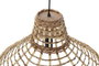 DKD Home Decor Lámpara Techo Urban 56 x 34 x 56 cm Marrón Ratán E27