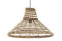 DKD Home Decor Lámpara Techo Urban 56 x 34 x 56 cm Marrón Ratán E27