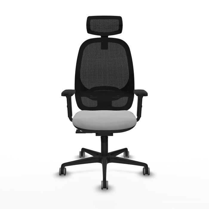 PIQUERAS Y CRESPO Silla de oficina Cilanco con Mecanismo Sincro, Gris claro y Negro PIQUERAS Y CRESPO Silla de oficina Cilanco con Mecanismo Sincro, Gris claro y Negro