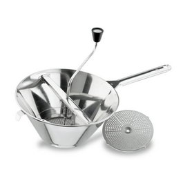 Lacor Pasapures Manivela, Pasapurés de Acero Inoxidable, Diámetro 30 cm