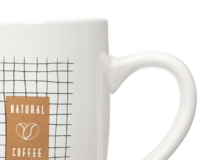 Vessia Taza Porcelana Coffee Natural Surtidos 350 ml 12.4 x 10 x 8.3 cm (Set de 27)