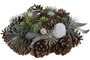 DKD Home Decor Portavelas Piña Cristal Verde