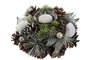 DKD Home Decor Portavelas Piña Cristal Verde