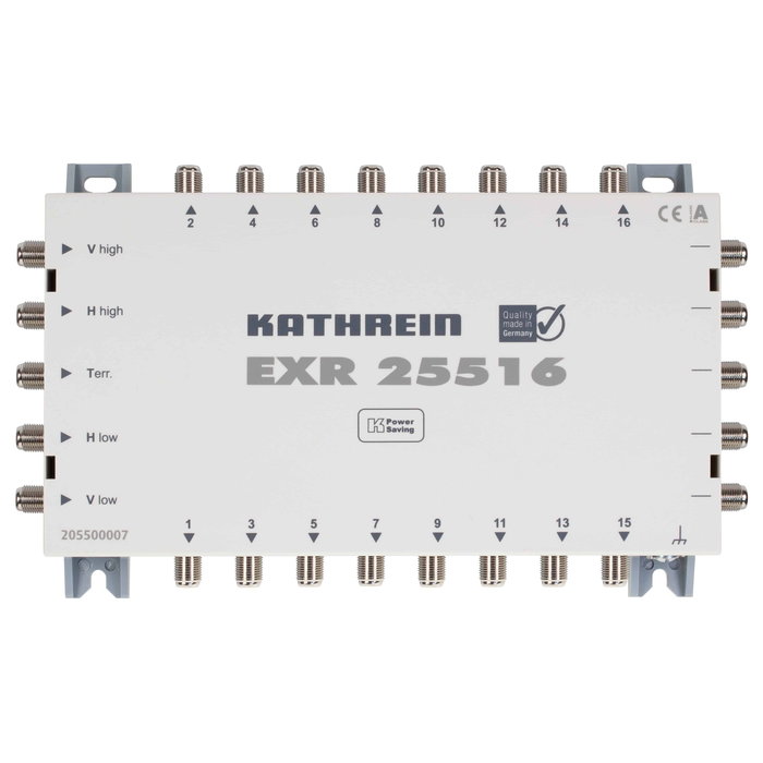Kathrein EXR 25516 Multiswitch Satelital de 5 Entradas y 16 Salidas Kathrein EXR 25516 Multiswitch Satelital de 5 Entradas y 16 Salidas