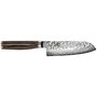 Kai Shun Premier Tim Mälzer Santoku 14 cm de madera de nogal, marrón / plata, 14 cm de hoja con acero de 61 HRC de dureza