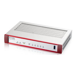 Zyxel USG Flex 50HP Firewall - Modelo EU0102F - Gateway de seguridad con 5 puertos Gigabit, 1 puerto PoE+ de 30W y licencia Gold de 1 año para protección IPS, antimalware y VPN