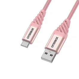 OtterBox Cable Premium USB-A a USB-C 1m, Rose Gold