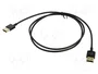 DeLOCK Cable HDMI High Speed con Ethernet, 1 m, 4K, 3D, Negro