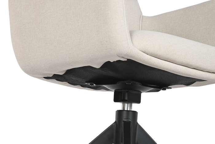 DKD Home Decor Silla Beige Negro 46 x 92 x 58 cm (2 Unidades) Metal Poliester