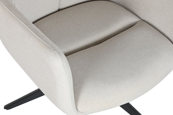 DKD Home Decor Silla Beige Negro 46 x 92 x 58 cm (2 Unidades) Metal Poliester