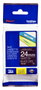 Brother TZe-355 Cinta Laminada 24mm Blanco sobre Negro