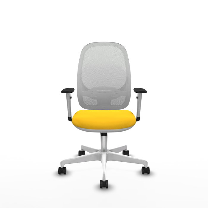 PIQUERAS Y CRESPO Silla de oficina Cilanco con mecanismo Sincro, Amarillo y Blanco PIQUERAS Y CRESPO Silla de oficina Cilanco con mecanismo Sincro, Amarillo y Blanco