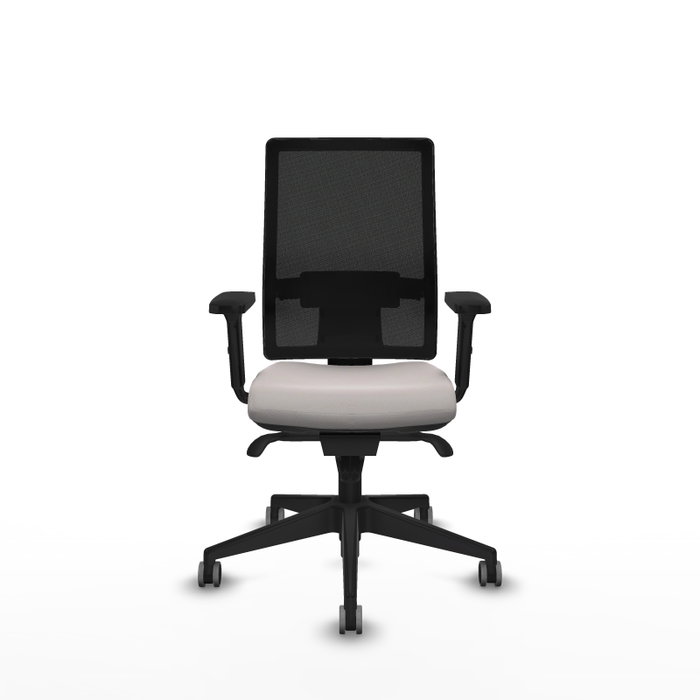 PIQUERAS Y CRESPO Silla de oficina Horna con mecanismo Sincro, Blanco y Negro PIQUERAS Y CRESPO Silla de oficina Horna con mecanismo Sincro, Blanco y Negro