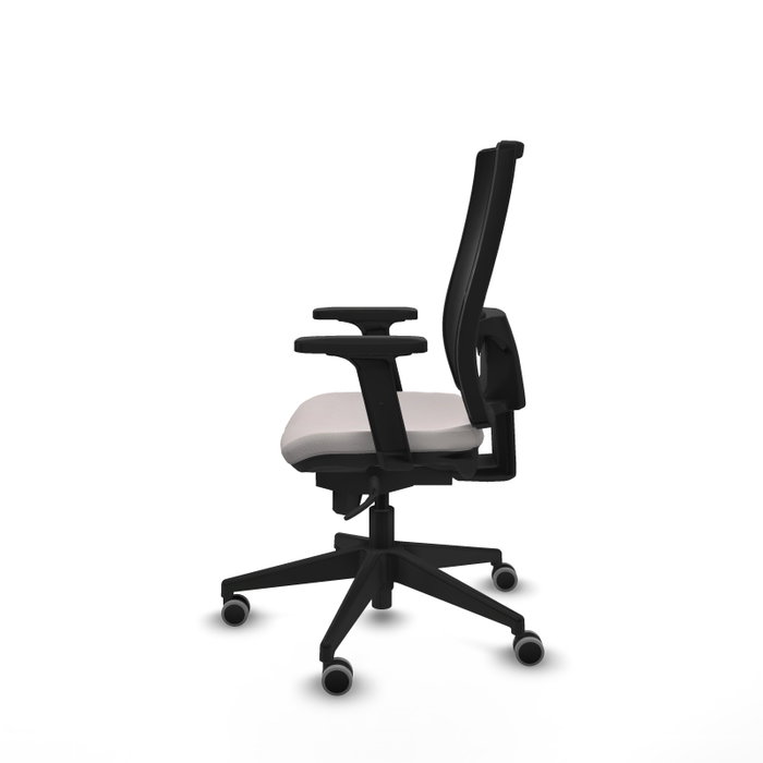 PIQUERAS Y CRESPO Silla de oficina Horna con mecanismo Sincro, Blanco y Negro PIQUERAS Y CRESPO Silla de oficina Horna con mecanismo Sincro, Blanco y Negro