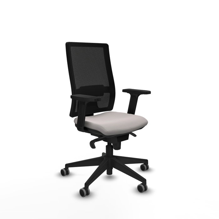 PIQUERAS Y CRESPO Silla de oficina Horna con mecanismo Sincro, Blanco y Negro PIQUERAS Y CRESPO Silla de oficina Horna con mecanismo Sincro, Blanco y Negro