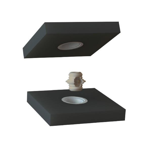 SISO Casquillo Hembra Ø12X5Mm Plástico Gris