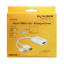 DeLOCK 62496 Adaptador de video DisplayPort a HDMI + USB Blanco