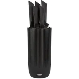Jocca Juego de 5 Cuchillos con Taco de Polipropileno - Negro - JOC8435253586612
