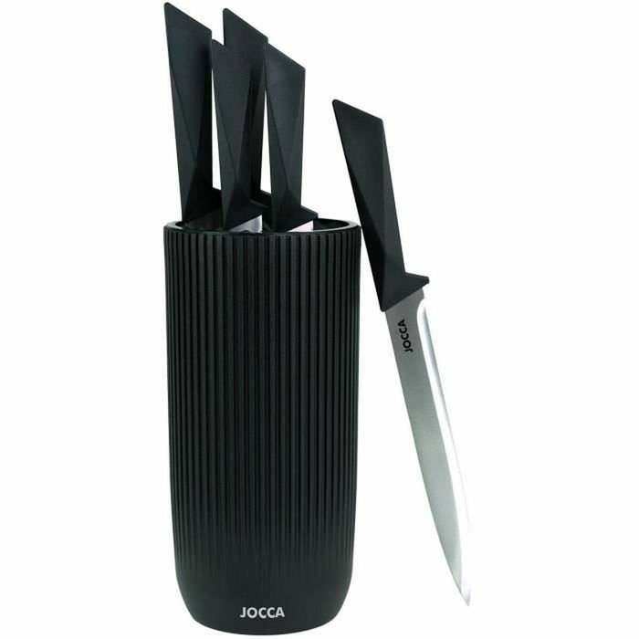 Jocca Juego de 5 cuchillos con taco de polipropileno Negro