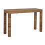 DKD Home Decor Consola de Fibra de Teca Natural 122x36x76 cm