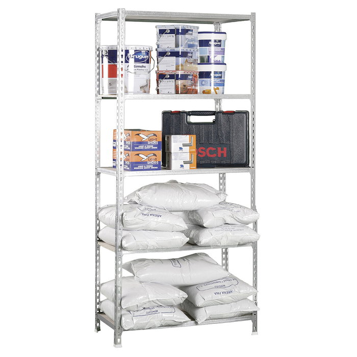 Simon Rack Estantería de madera y galva 5 estantes 167.4x71x31cm