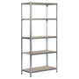 Simon Rack Estantería de madera y galva 5 estantes 167.4x71x31cm