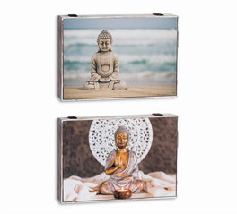 DKD Home Decor Tapa Contador Oriental Buda Multicolor 46.5 x 31.5 x 6 cm (2 Unidades)
