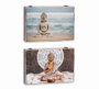 DKD Home Decor Tapa Contador Oriental Buda Multicolor 46.5 x 31.5 x 6 cm (2 Unidades)