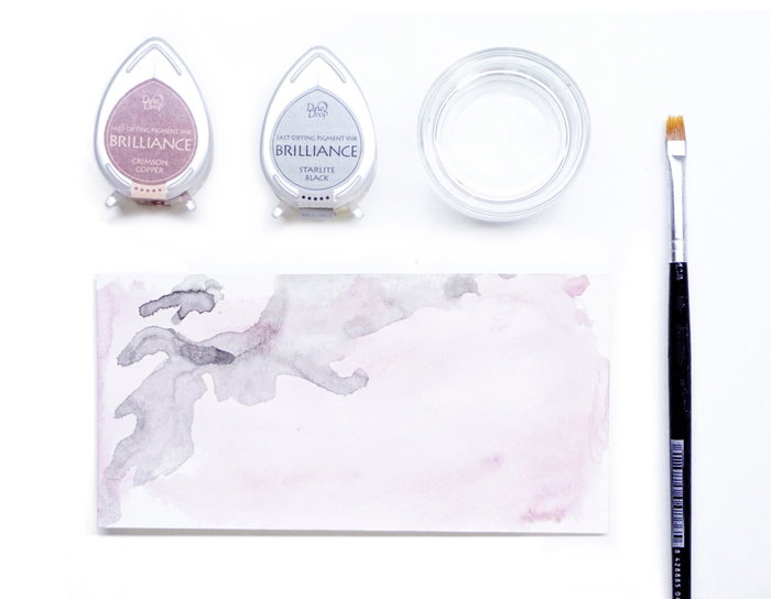 Tsukineko Set 4 almohadillas de tinta BRILLANCE tonos joya efecto nacarado