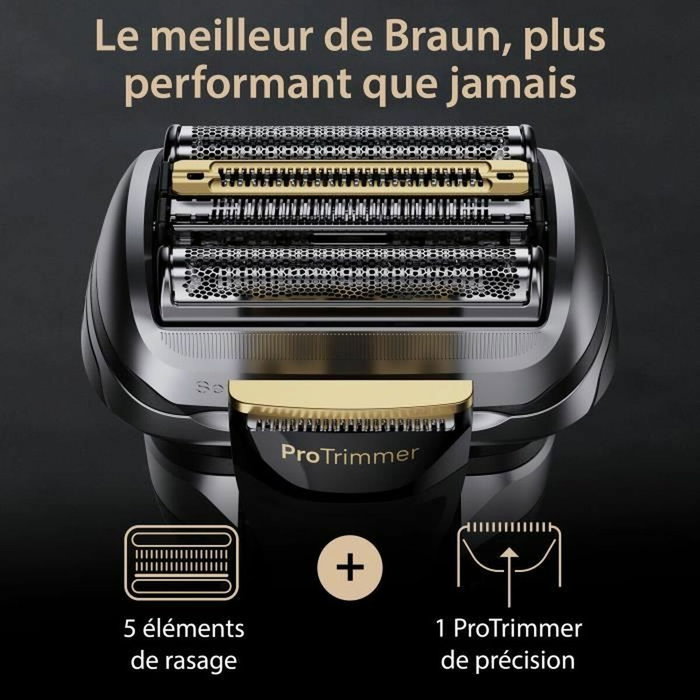 Braun Series 9 Pro+ 9560cc Negro, Uso Seco y Mojado con Estación de Carga