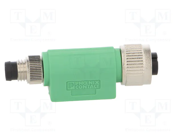 PHOENIX CONTACT Adaptador M12 Hembra Recto a M8 Macho Recto, 3 Pines PHOENIX CONTACT Adaptador M12 Hembra Recto a M8 Macho Recto, 3 Pines