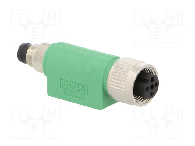 PHOENIX CONTACT Adaptador M12 Hembra Recto a M8 Macho Recto, 3 Pines PHOENIX CONTACT Adaptador M12 Hembra Recto a M8 Macho Recto, 3 Pines