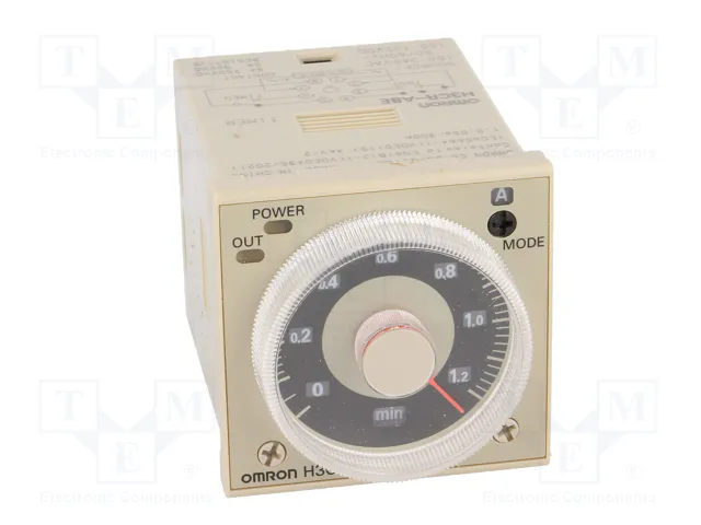OMRON H3CR-A8E100-240 Relé de tiempo SPDT 250VAC/5A