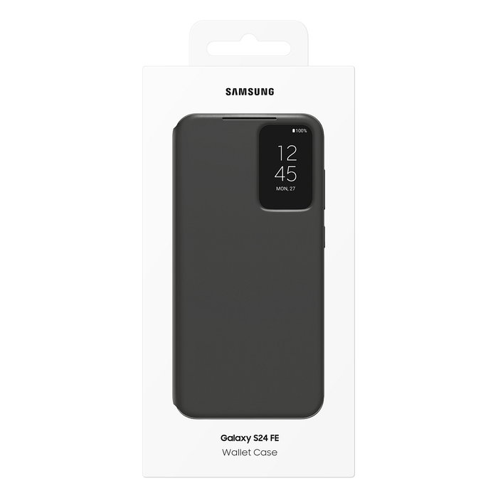 Samsung Smart View Wallet Case Galaxy S24 FE Funda Cartera Negro