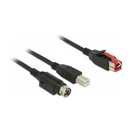 DeLOCK 85488 Cable PoweredUSB USB Tipo-B a Hosiden Mini-DIN 3 pines, 2 m