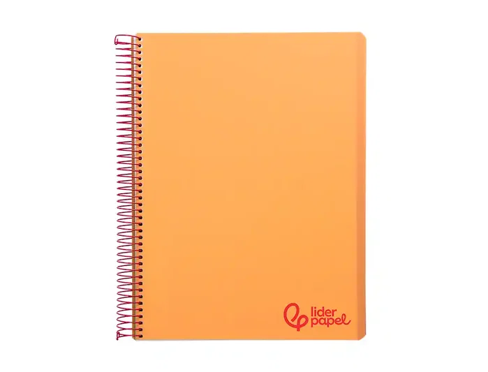 Liderpapel Cuaderno espiral Micro Wonder A7 naranja 100 hojas cuadro 5mm