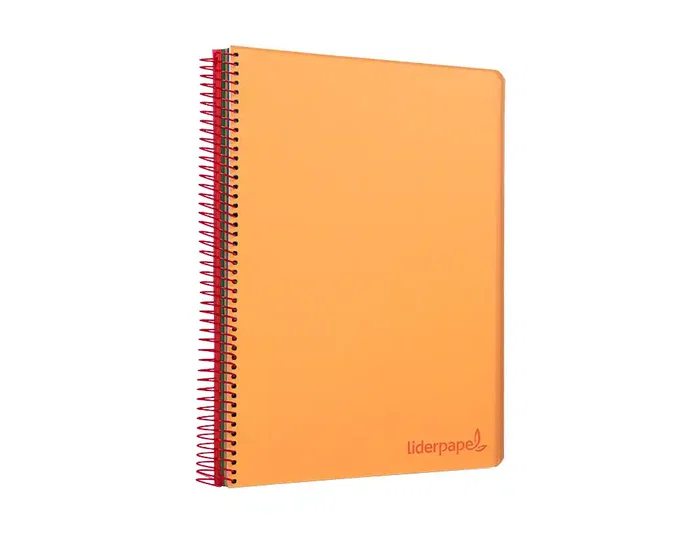 Liderpapel Cuaderno espiral Micro Wonder A7 naranja 100 hojas cuadro 5mm
