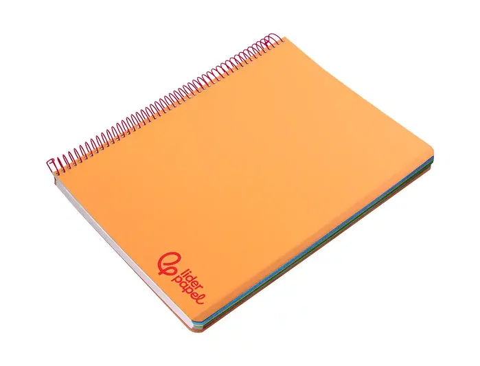 Liderpapel Cuaderno espiral Micro Wonder A7 naranja 100 hojas cuadro 5mm